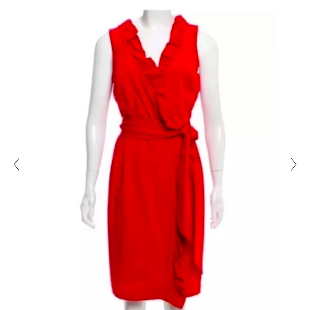Diane von Furstenberg Red Wrap Dress